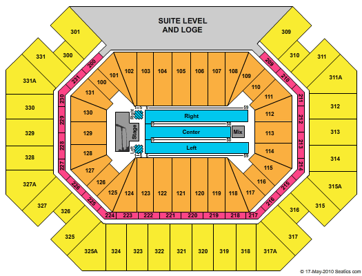 Thompson Boling Arena at Food City Center American Idol Live Seating Chart